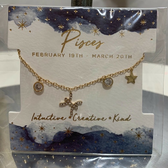 Francesca's Womens NWT Pisces Celestial Charm Bracelet - Picture 1 of 3